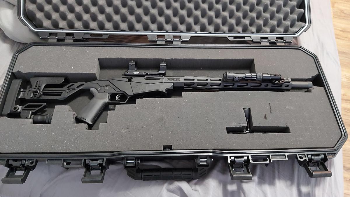 22lr Ruger precision rimfire with case, ammo, and accessories GUNPOST